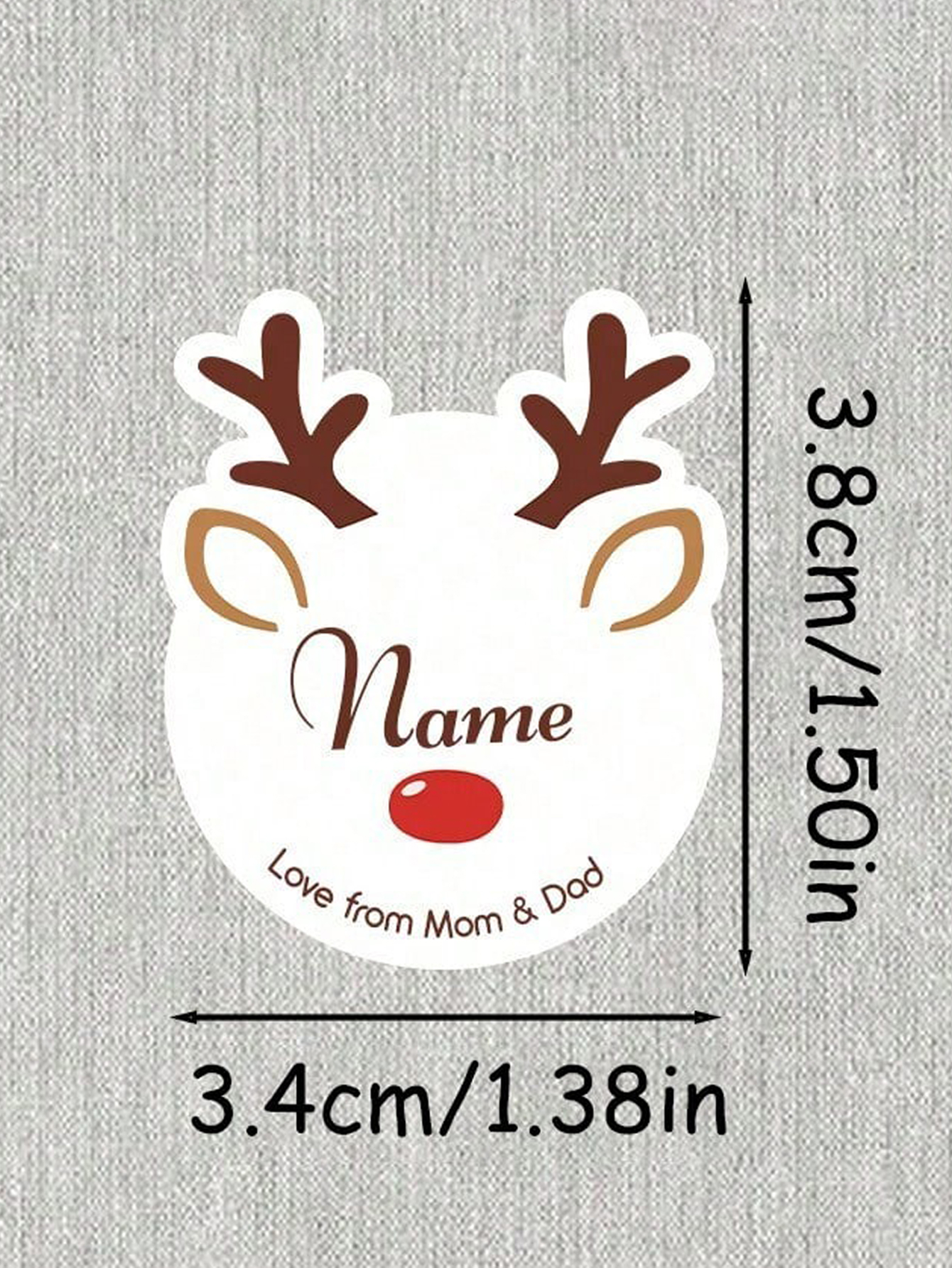 Personalized Christmas Stickers, Custom Name Label Stickers, Christmas Decorations